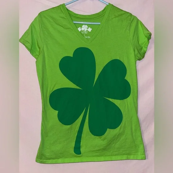 Lucky Brand Bright Green Tee - Picture 1 of 7
